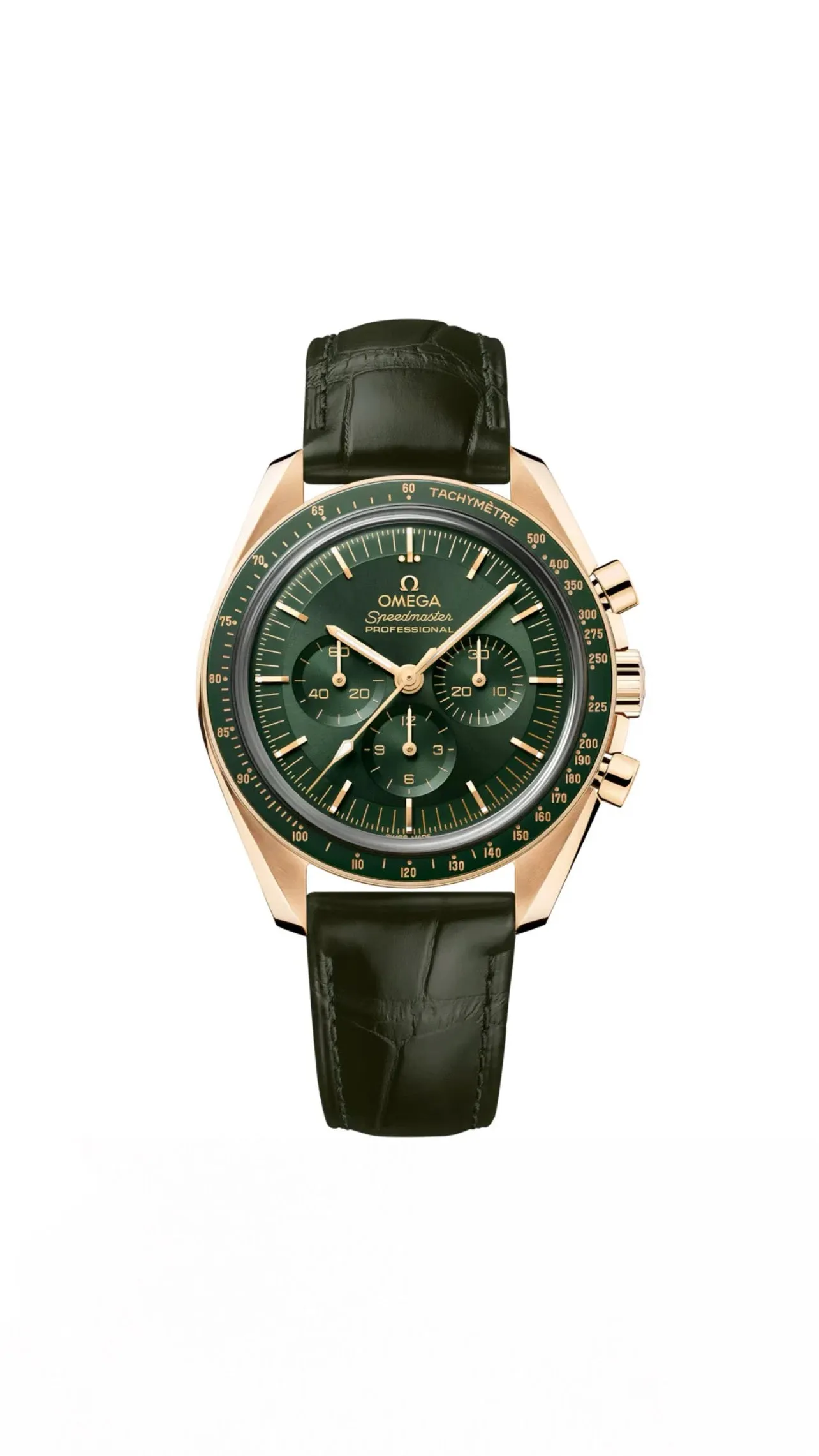 Omega Speedmaster Moonwatch Professional 42mm Moonshine™ Gold on Leather Strap 310.63.42.50.10.001
