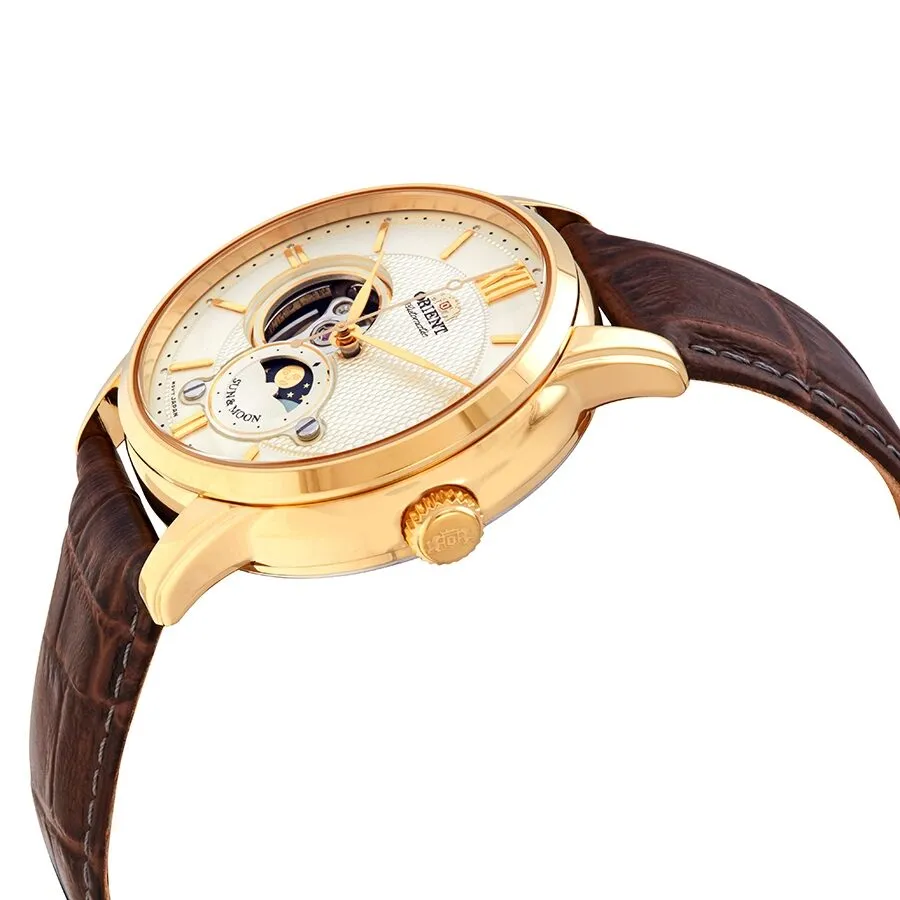 Orient Classic Sun and Moon Open Heart Automatic Men's Watch RA-AS0004S10B