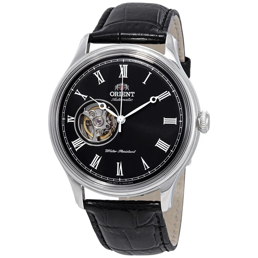 Orient Open Heart Automatic Black Dial Men's Watch FAG00003B0
