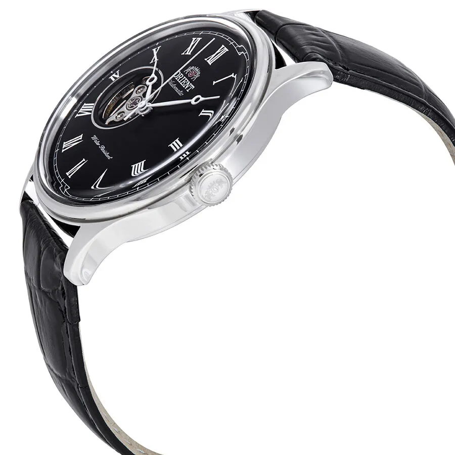 Orient Open Heart Automatic Black Dial Men's Watch FAG00003B0