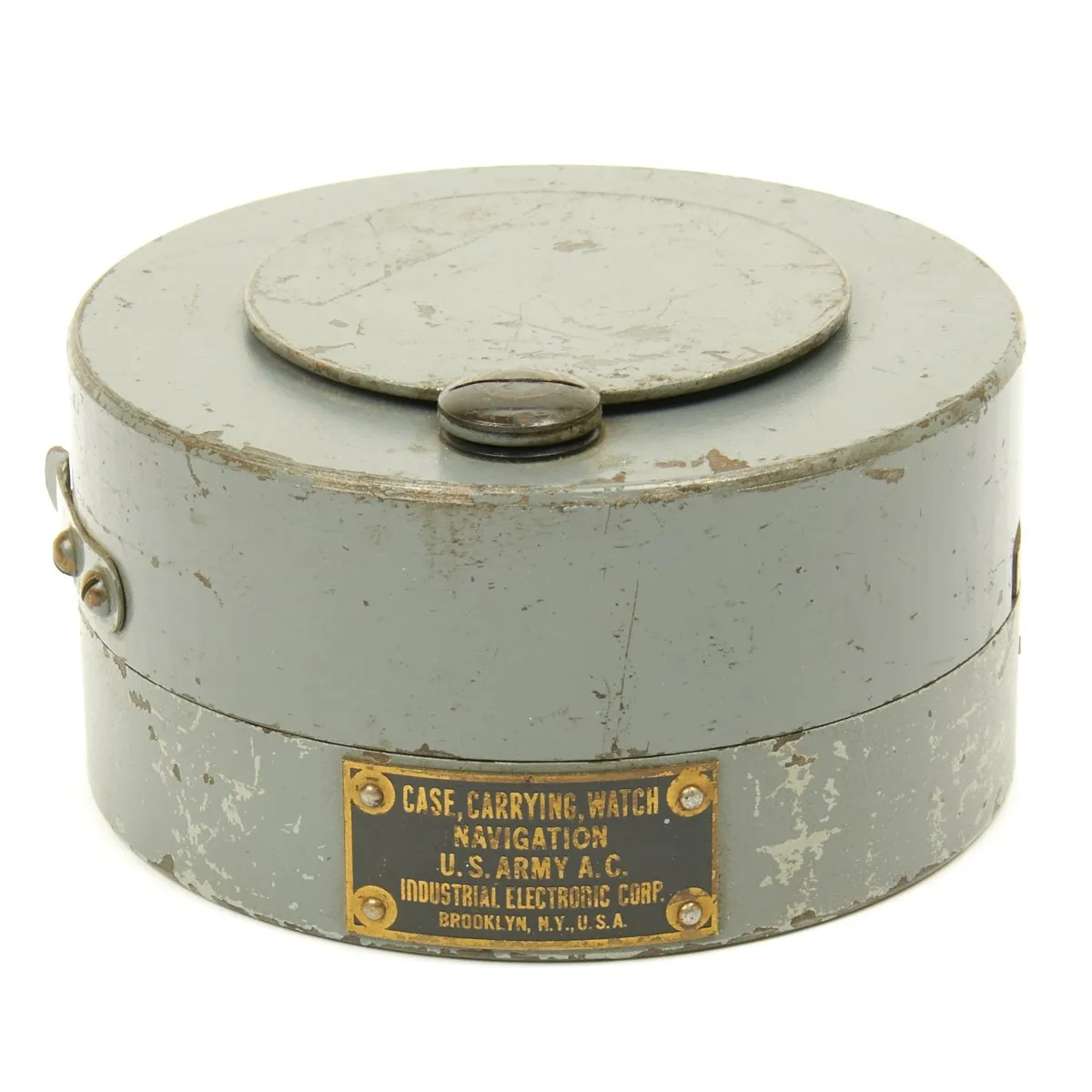 Original WWII USAAF 1943 Hamilton AN5740 G.C.T Navigator Pocket Watch with Carry Case