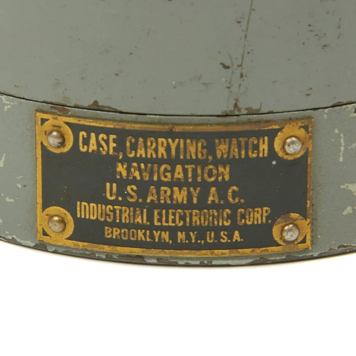 Original WWII USAAF 1943 Hamilton AN5740 G.C.T Navigator Pocket Watch with Carry Case
