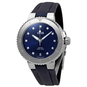 Oris Aquis Automatic Diamond Blue Dial Ladies Watch 01 733 7731 4195-07 5 18 46FC