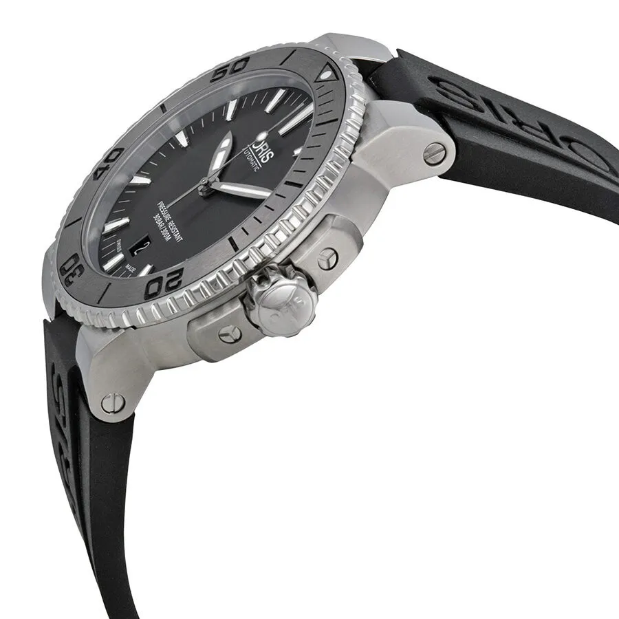 Oris Aquis Date Automatic Grey Dial Men's Watch 733-7653-4153RS 01 733 7653 4153-07 4 26 34EB