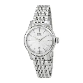 Oris Artelier Date Silver Dial Stainless Steel Ladies Watch 01 561 7687 4051-07 8 14 77