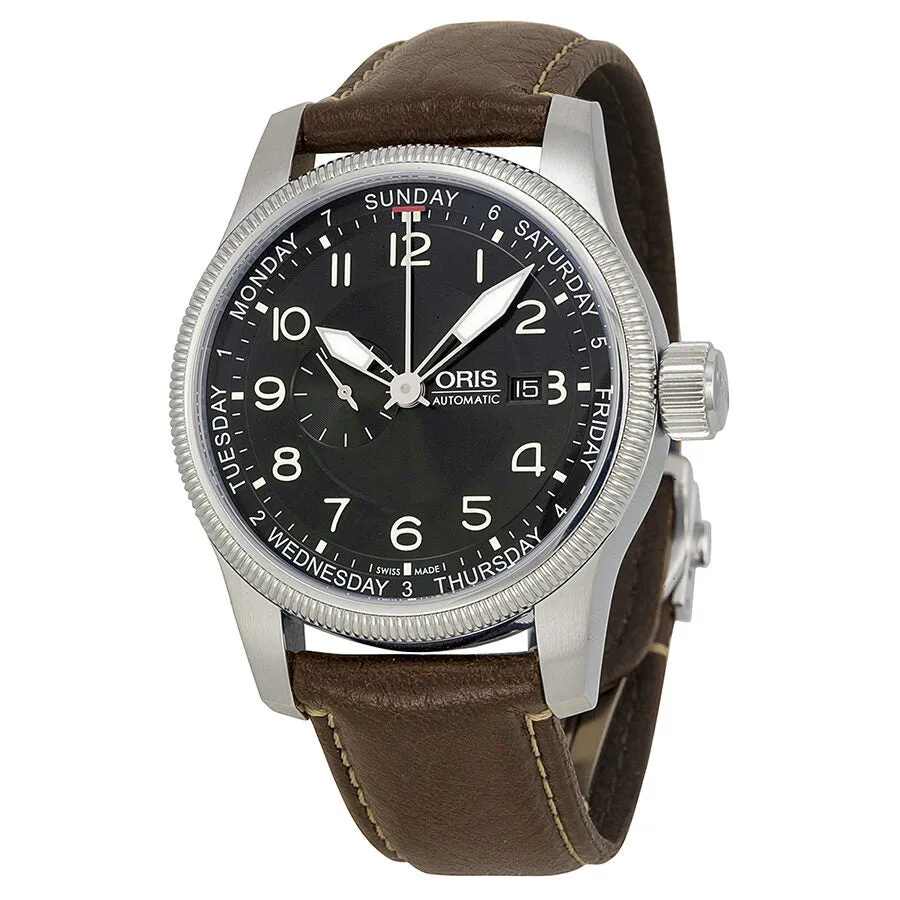 Oris Big Crown Small Second Pointer Day Automatic Black Dial Men's Watch 745-7629-4064LS