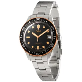 Oris Divers Sixty Five Black Dial Automatic 36 mm Stainless Steel Watch 01 733 7747 4354-07 8 17 18