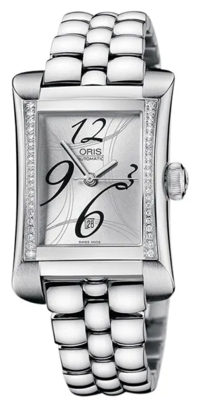 Oris Rectangular Date Automatic Ladies Watch 01 561 7621 4961-07 8 16 75