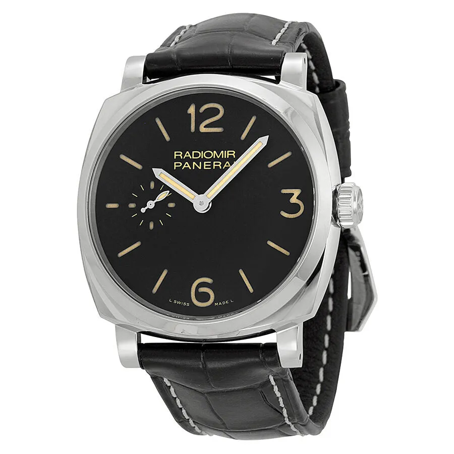 Panerai Radiomir 1940 Hand Wound Black Dial Black Leather Men's Watch PAM00512