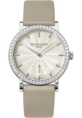 Patek Philippe Calatrava Cream Dial 18kt White Gold Ladies Watch 7120G