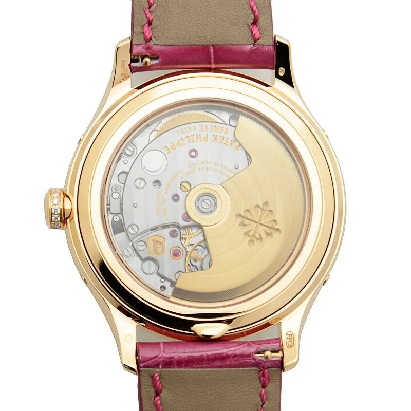 Patek Philippe Complications Silvery Sunburst Dial 18K Rose Gold Automatic Ladies Watch 4947R-001