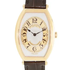 Patek Philippe Gondolo Silver Brown Dial 18kt Rose Gold Brown Leather Men's Watch 5098R