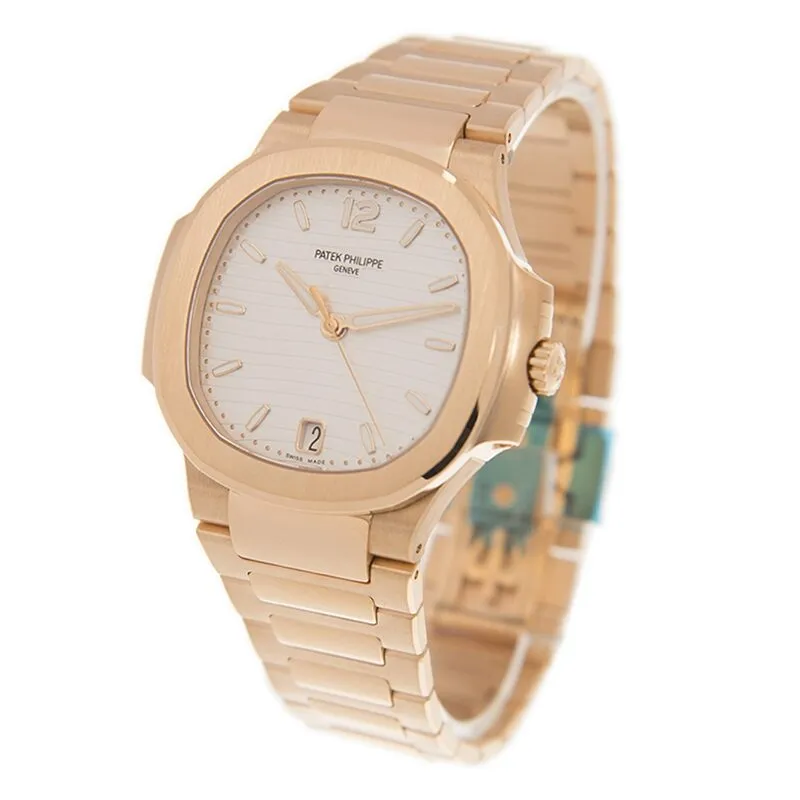 Patek Philippe Nautilus 18kt Rose Gold Automatic Silver Dial Ladies Watch 7118-1R-001