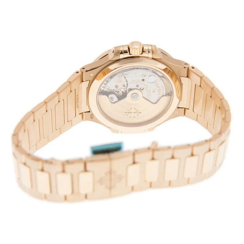 Patek Philippe Nautilus 18kt Rose Gold Automatic Silver Dial Ladies Watch 7118-1R-001