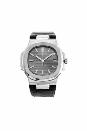 patek philippe nautilus automatic slate grey dial watch