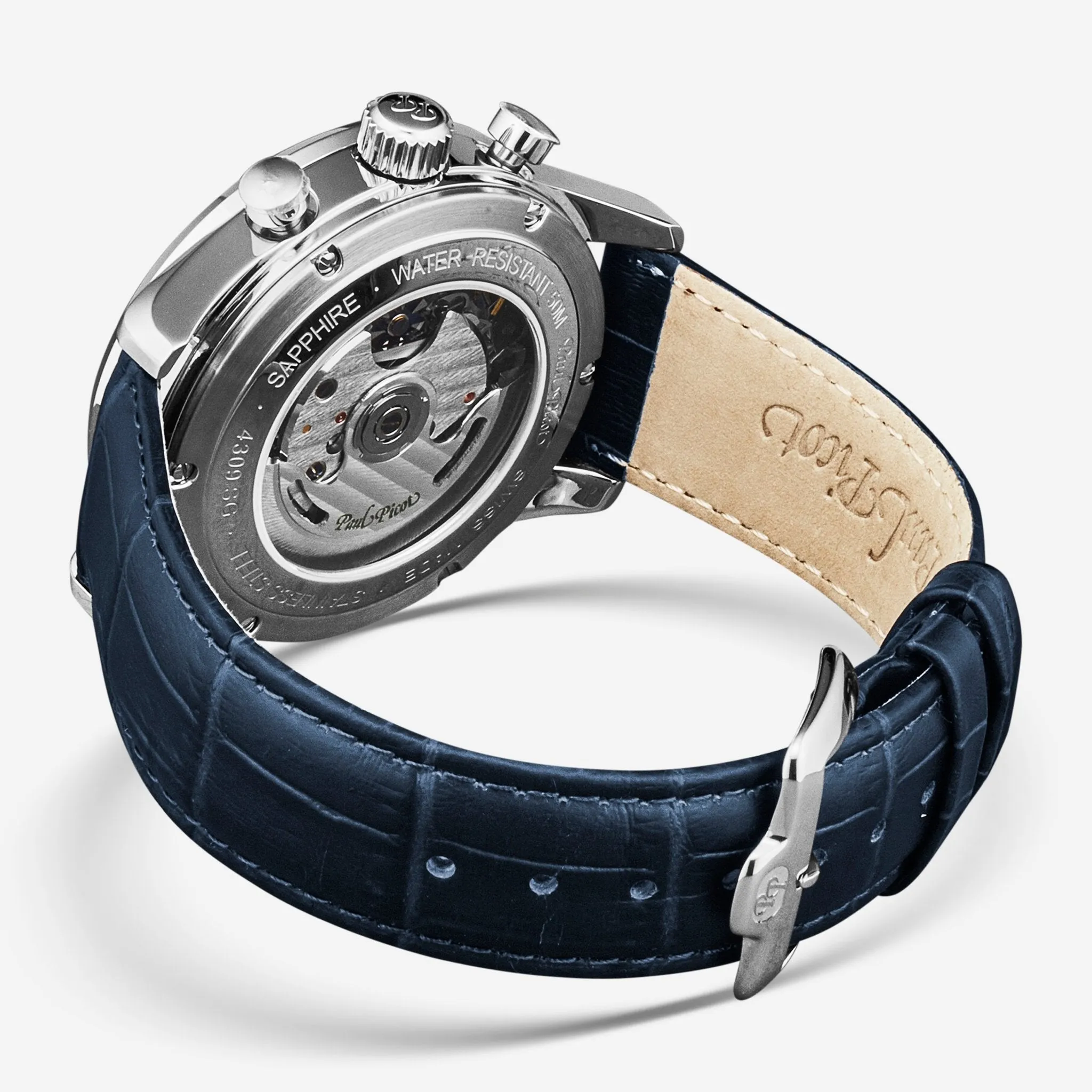 Paul Picot Gentleman Blazer Chronograph Grey Dial Men's Automatic Watch P4309.SG.1131.8614
