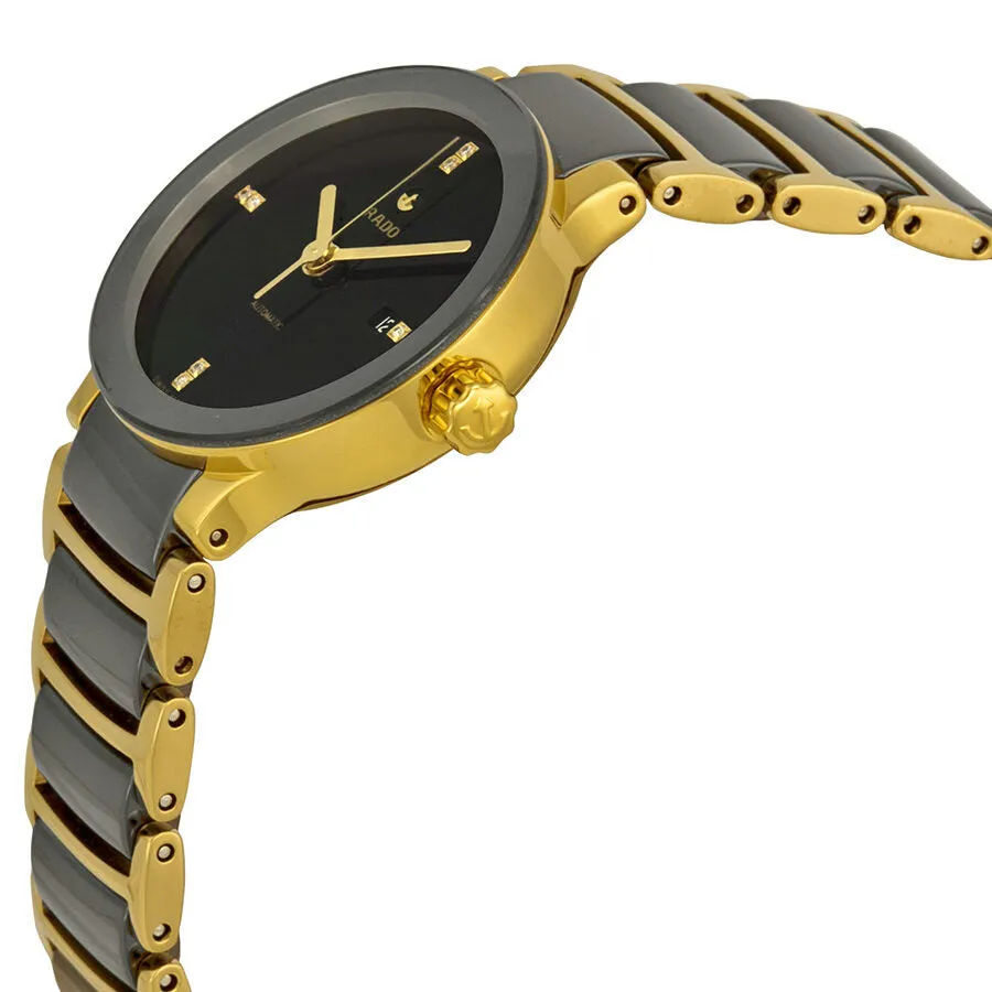 Rado Centrix S Automatic Black Dial Black Ceramic Ladies Watch R30034712
