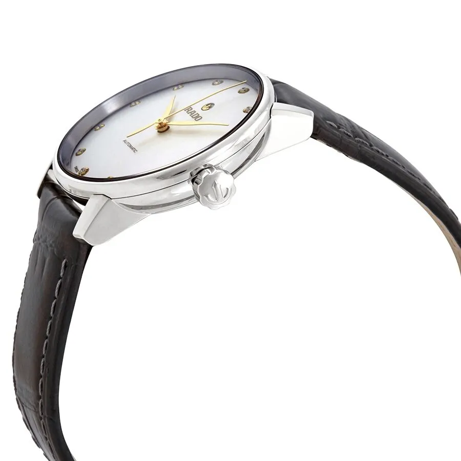 Rado Couple Automatic Diamond Markers White Dial Ladies Leather Watch R22862735