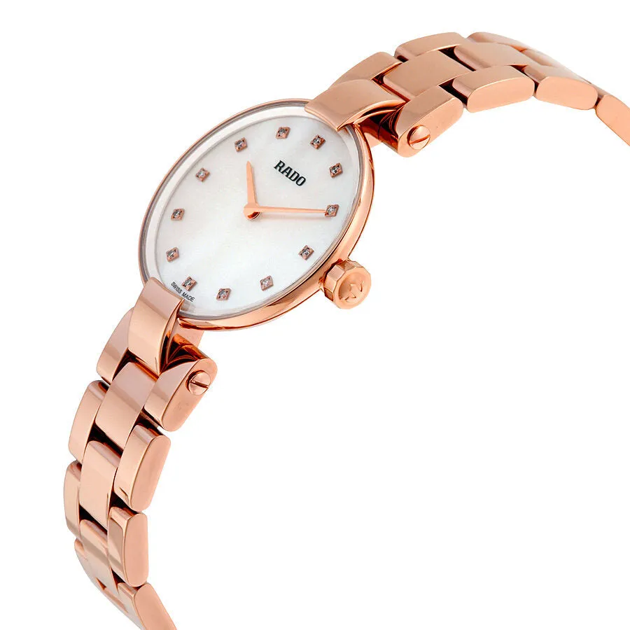 Rado Coupole Mother of Pearl Dial Rose Gold PVD Ladies Watch R22855923