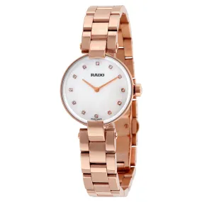 Rado Coupole Mother of Pearl Dial Rose Gold PVD Ladies Watch R22855923
