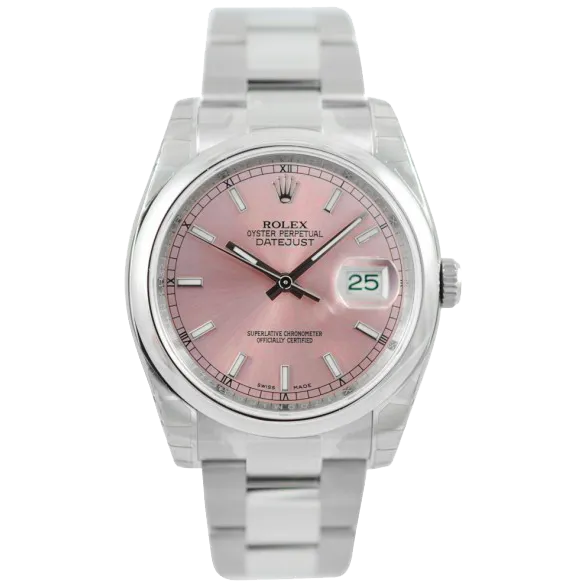 Rolex Datejust 36mm Pink/Index Oyster 116200