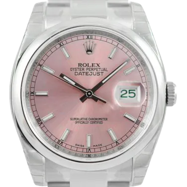 Rolex Datejust 36mm Pink/Index Oyster 116200