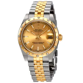 Rolex Datejust Lady 31 Champagne Dial Stainless Steel and 18K Yellow Gold Jubilee Bracelet Automatic Watch 178343CSJ