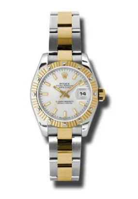 Rolex Lady Datejust 26 Silver Dial Stainless Steel and 18K Yellow Gold Oyster Bracelet Automatic Watch 179313SSO