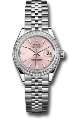 Rolex Lady Datejust Automatic Pink Dial Ladies Jubilee Watch 279384PSJ