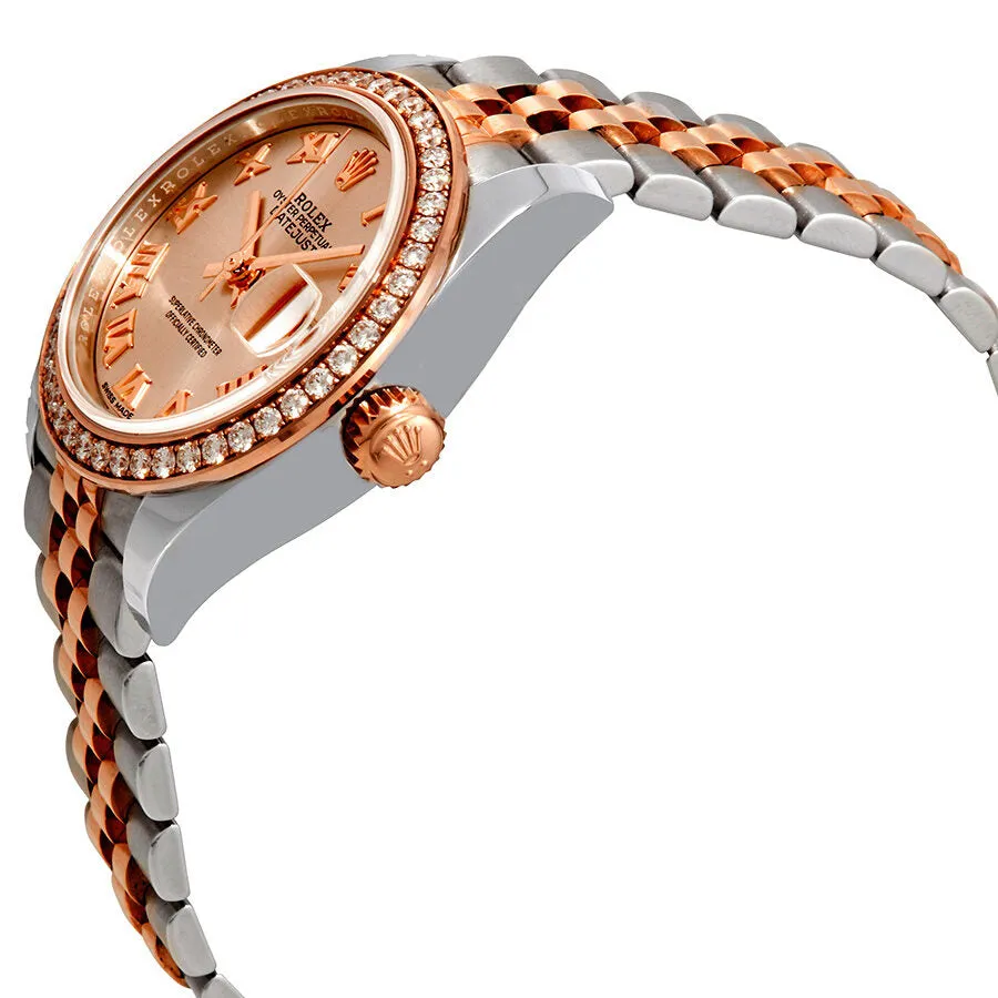 Rolex Lady Datejust Sundust Dial Automatic Ladies Steel and 18K Everose Gold Jubilee Watch 279381SNRJ