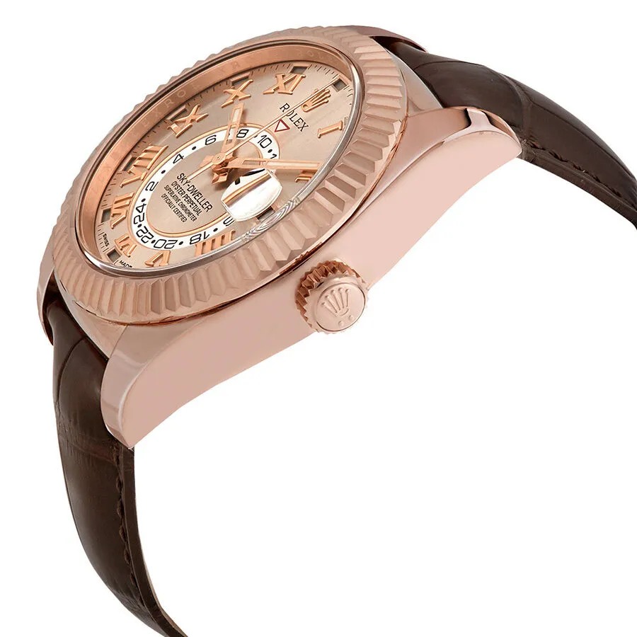 Rolex Sky-Dweller Sundust Dial 18K Everose Gold Automatic Men's Watch 326135SNRL