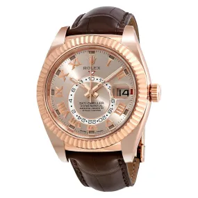 Rolex Sky-Dweller Sundust Dial 18K Everose Gold Automatic Men's Watch 326135SNRL