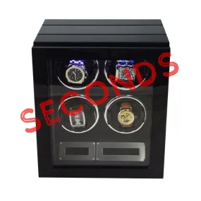 Seconds - Flinders Watch Winder for 4 Watches with Fingerprint Lock