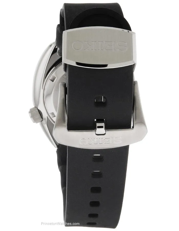 Seiko Prospex Mens Turtle Automatic - Blue / Red Bezel - Rubber Strap - Day/Date