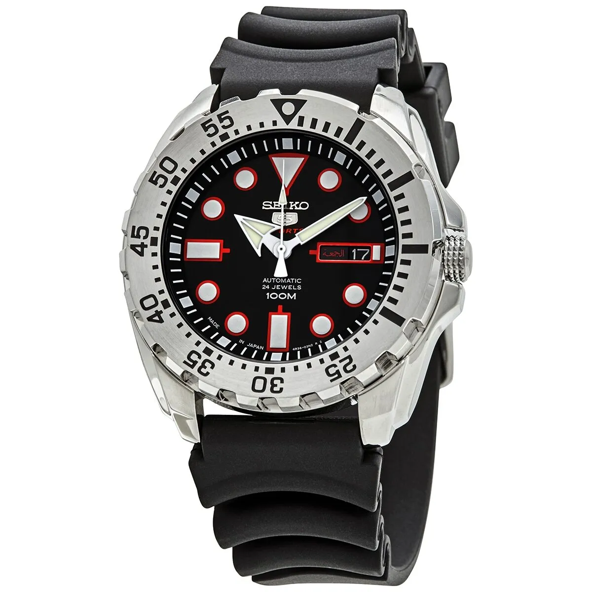 Seiko Seiko 5 Sports Black Dial Men's Watch SRP601J1