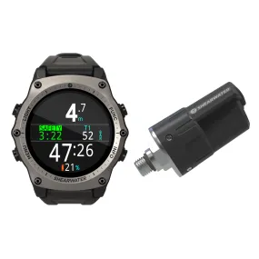 SHEARWATER TERIC DIVE COMPUTER SILVER - SWIFT BUNDLE