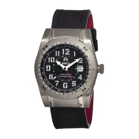Shield Nuno Leather-Band Swiss Men's Diver Watch