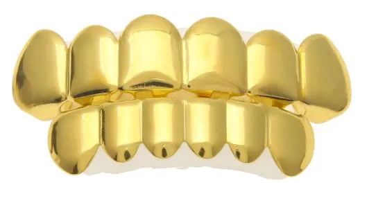Silver Color Top Bottom Teeth GRILLZ  Mouth Teeth Caps Hip Hop Grills with Silicone mode