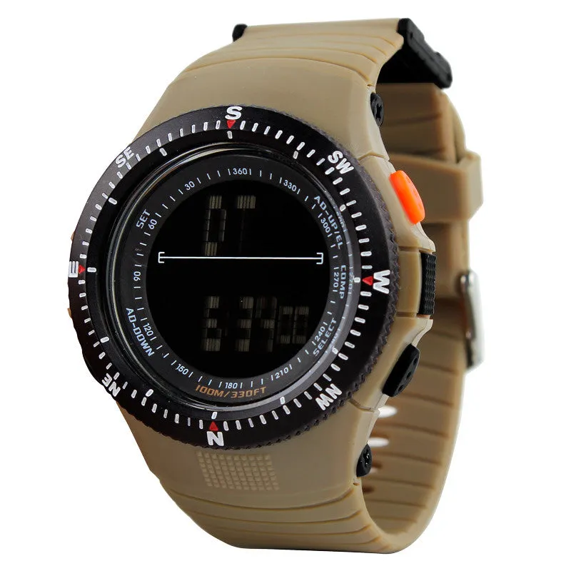 SKMEI 50M Waterproof Resin Strap Digital Watch Outdoor Army Military Watches Dual Time Chronograph Sport Watch digital-watch