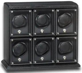 UNDERWOOD (LONDON) - EvO Carbon 6-Unit Watch Winder | UN9004/CF