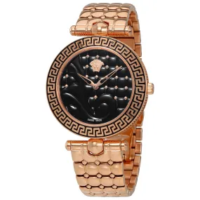 Versace Vanitas Black Quilted Dial Ladies Watch VK7250015