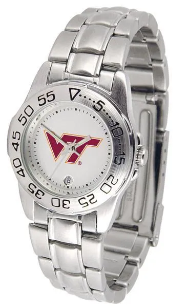 Virginia Tech Hokies Ladies Steel Band Sports Watch