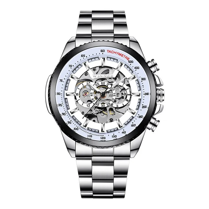 WINNER Series Men's Skeleton Watch - Stainless Steel Automatic Watch by Pagani Forsining