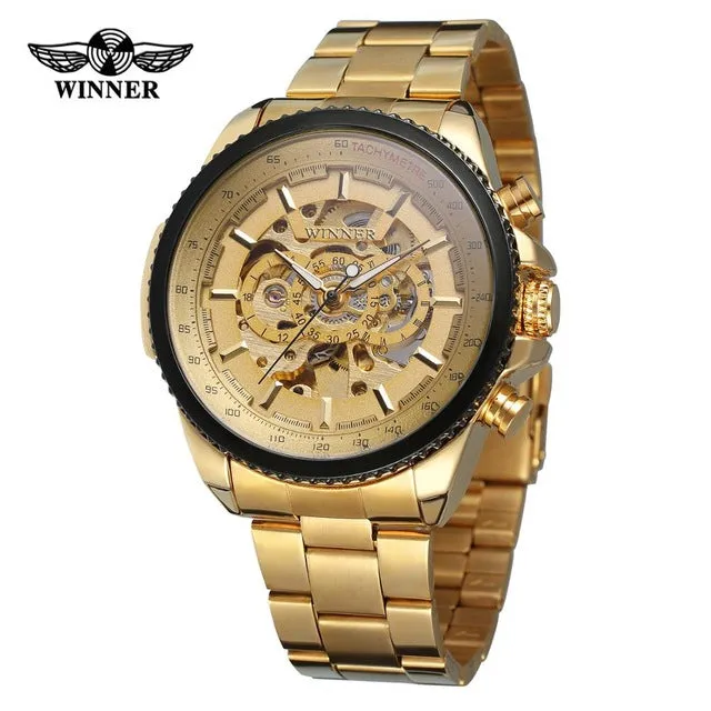 WINNER Series Men's Skeleton Watch - Stainless Steel Automatic Watch by Pagani Forsining