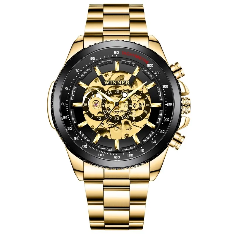 WINNER Series Men's Skeleton Watch - Stainless Steel Automatic Watch by Pagani Forsining