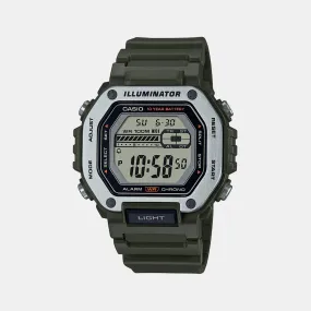 Youth Green Digital Resin Unisex Watch D301 - MWD-110H-3AVDF